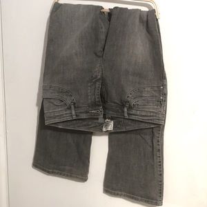 WHBM Muted Black Jeans Rhinestone detail